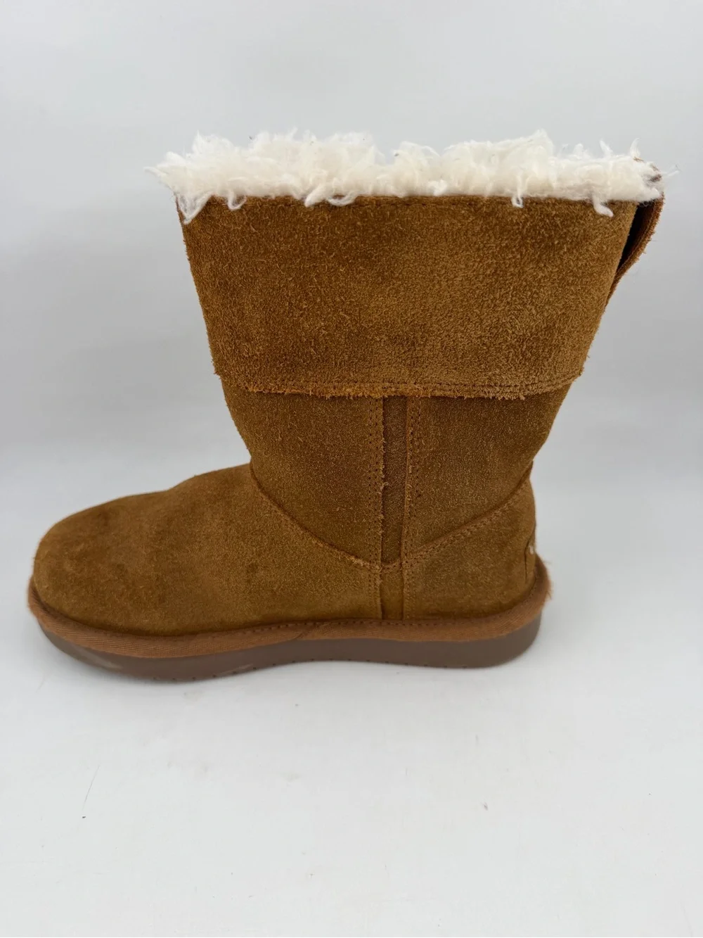 Koolaburra by Ugg Kids Aribel Short - SZ 13- Chestnut Tan Insulated Winter Boots